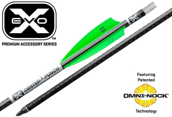 Tenpoint Evo-X Center Punch Carbon Crossbow Arrows with Omni-Brite 2.0 Lighted Nocks 20", 3-Pack (HEA-734.3)