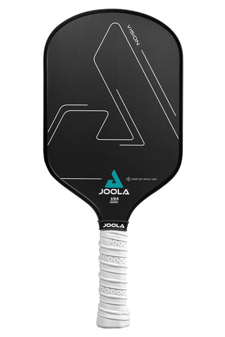 JOOLA Vision Pickleball Paddle with Textured Carbon Grip Surface Technology for Maximum Spin and Control with Added Power - Polypropylene Honeycomb Core Pickleball Racket 16mm