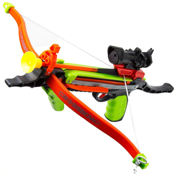 Toysery Real Crossbow Archery Set - Comes with Suction Cup Arrows and Target Material - Ultimate Fun for Kids - Absolutely Safe for Kids - Great for Indoor and Outdoor Game
