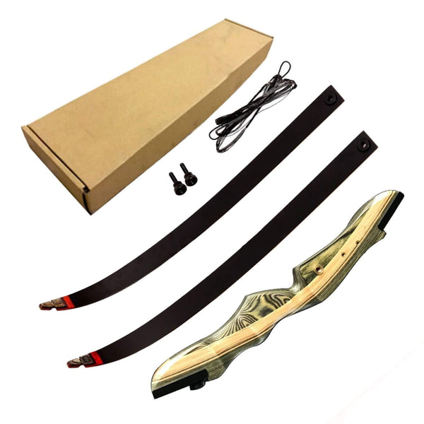 Black Hunter Takedown Recurve Bow, Compact Fast Accurate 62" Archery Bow for Teens and Adults - Right Hand Beginner to Intermediate (45lbs, Right)