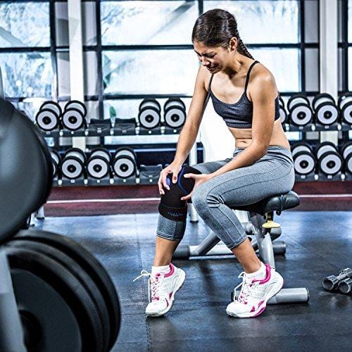 Knee Support Brace Wrap with Ice Gel Pack for Hot and Cold Therapy: for ACL, Meniscus Tear, Golf/Tennis Elbow, Sports, Knee Pain, Tendonitis, Pain Relief, etc. (Flexible, Reusable and Multi-Purpose)