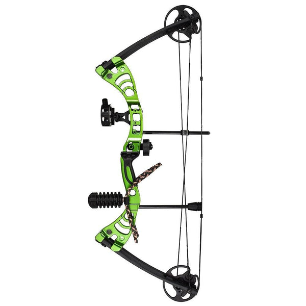 iGlow 30-55 lbs Green Archery Hunting Compound Bow with Premium Kit 175 150 70 55 40 30 lb Crossbow