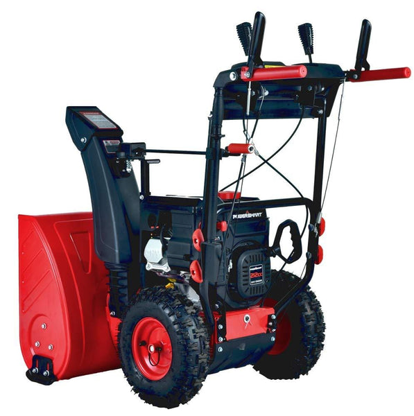 PowerSmart PSS2240C 24 in. 212cc 2-Stage Electric Start Gas Snow Blower (with Free Mug)