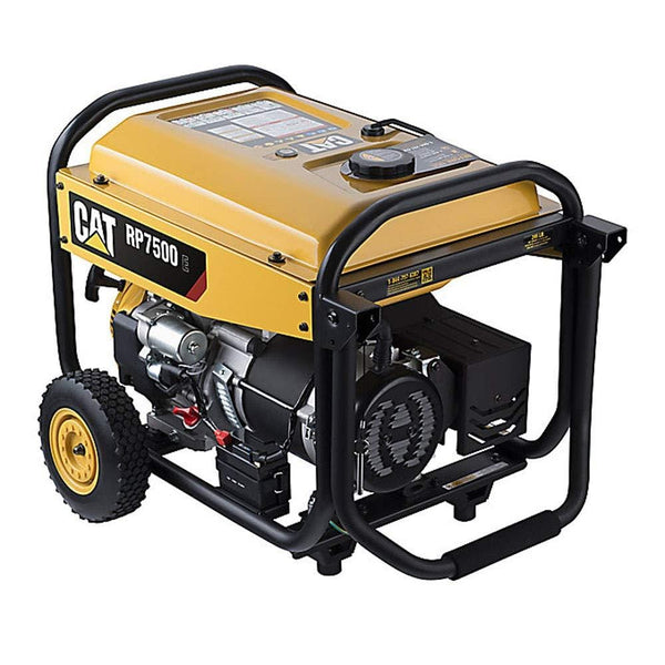 Cat RP7500E Gas Powered Portable Generator with Electric Start - 7500 Running Watts/9375 Starting Watts 490-6491