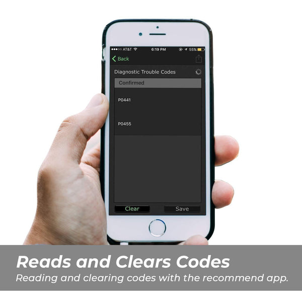 Rapify OBD2 Scanner WiFi Check Engine Light OBD Scan Tool Adapter Easy to Use Code Reader Reads and Clear Code Auto Scanner for iOS Android Windows Devices