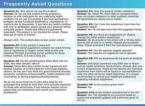Longevity Complete Detox [PM] - Rapid Whole Body Detox with Support for Deeper Sleep & Better Relaxation - Colon, Liver, Lymph, Kidney Cleanse with Goji Berries & 13+ Other top Quality Natural Herbs