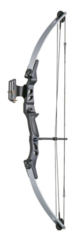 Leader Accessories Compound Bow 40-55 lbs 27" - 29" Archery Hunting Equipment with Max Speed 220fps (Black/Silver)