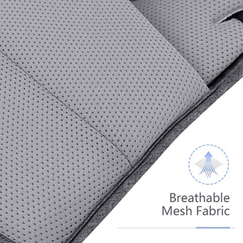 Meinkind Baby Carrier, 2-in-1 Convertible Carrier Ergonomic, Soft Breathable Comfortable Infant Carrier Front Carrier with Head Support, Padded Shoulder Strap, Up to 33lbs Baby, Dark Grey