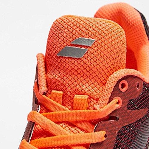 Babolat Women's Jet Mach II All Court Tennis Shoes, Fluo Pink/Silver/Fandango Pink (7.5 B(M) US)