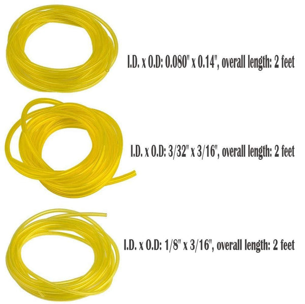 TOPEMAI 10Pcs Carburetor Adjustment Tool Kit for Common 2 Cycle Small Engine with 3 Sizes Fuel Line Hose-Craftsman Screwdrivers Set