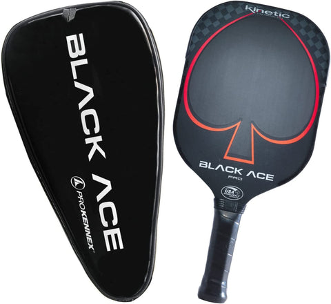 PROKENNEX Black Ace Pro - Pickleball Paddle with Toray 700 Carbon Fiber Face - Comfort Pro Grip - USAPA Approved