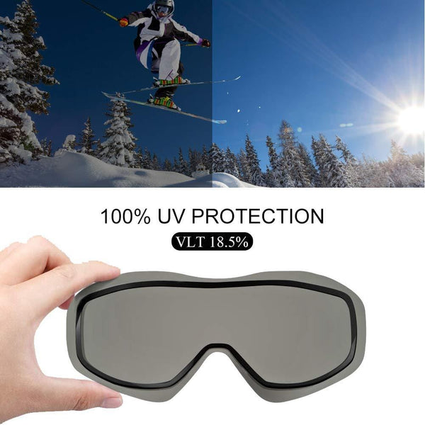 AKASO Ski Goggles, Snow Goggles for Youth, Kids & Teenagers, Snowboard Goggles with Anti-Slip Strap, Anti-Fog, Dual Layers Spherical Lens, UV 100% Protection
