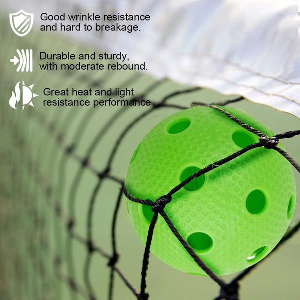Portable Pickleball Net System, FOME 22 FT Pickleball Net Portable Outdoor Regulation Size Pickleball Nets and Accessories with Carry Bag Steady Steel Frame Strong PE Pickle Ball Net