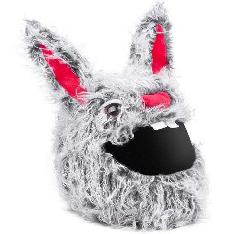 Moto Loot Helmet Cover for Motorcycle Helmet, Fun Rides and Gifts (Evil Rabbit)