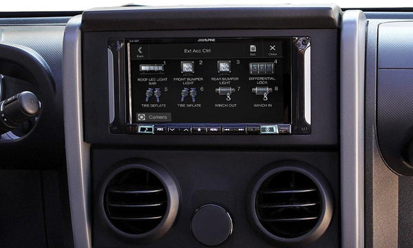 Alpine Electronics i207-WRA 7" Mech-Less Restyle Dash System with Apple Car Play & Android Auto for Jeep Wrangler (2007-2017)