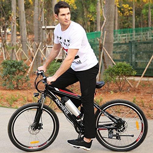 Fast88 Electric Mountain Bike with 250W Removable Lithium-Ion Battery (36V, 8AH), E-Bike with Battery Charger