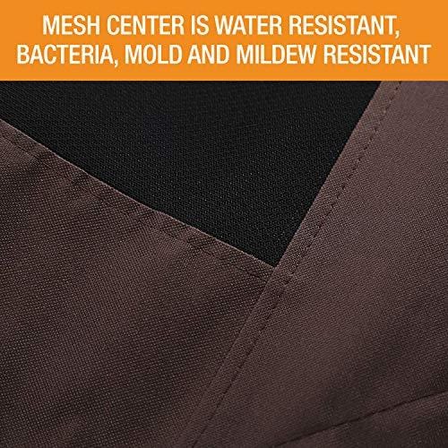 K&H Pet Products Original Bolster Pet Cot Elevated Pet Bed, Chocolate/Mesh,  Medium