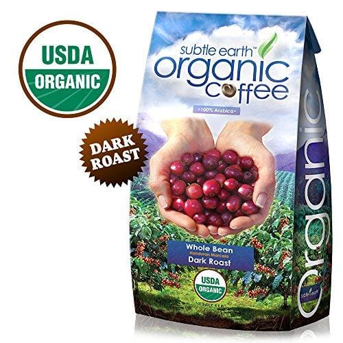 5LB Cafe Don Pablo Subtle Earth Organic Gourmet Coffee - Dark Roast - Whole Bean Coffee - USDA Certified Organic Arabica Coffee - (5 lb) Bag