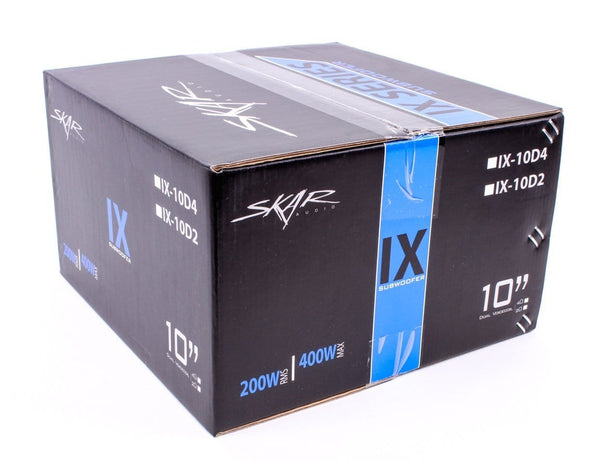 Skar Audio IX-10 D2 10" 400 Watt Max Power Dual 2 Ohm Car Subwoofer