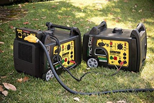 Champion 3400-Watt Dual Fuel RV Ready Portable Inverter Generator with Electric Start