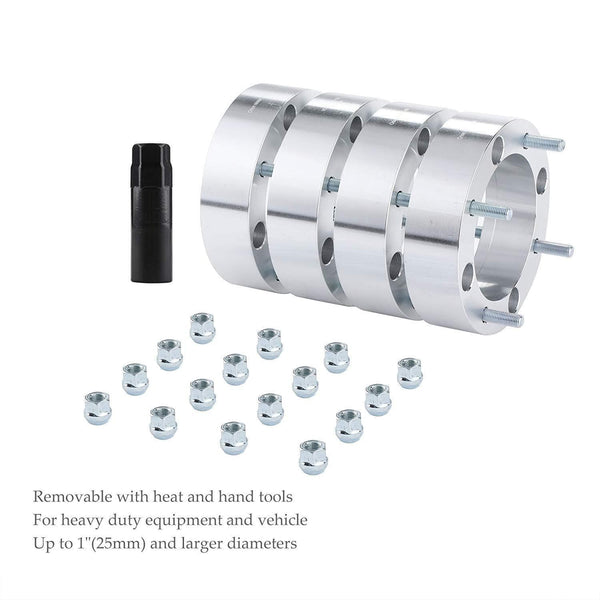 Orion Motor Tech 4X156 Wheel Spacers 2 inches with 3/8-24 Studs, Compatible with Polaris Ranger, RZR, Sportsman, Diesel, Xplorer ||| Kawasaki 300B Lakota, KSF 250 Mojave, KXT 250 Tecate, 4pcs