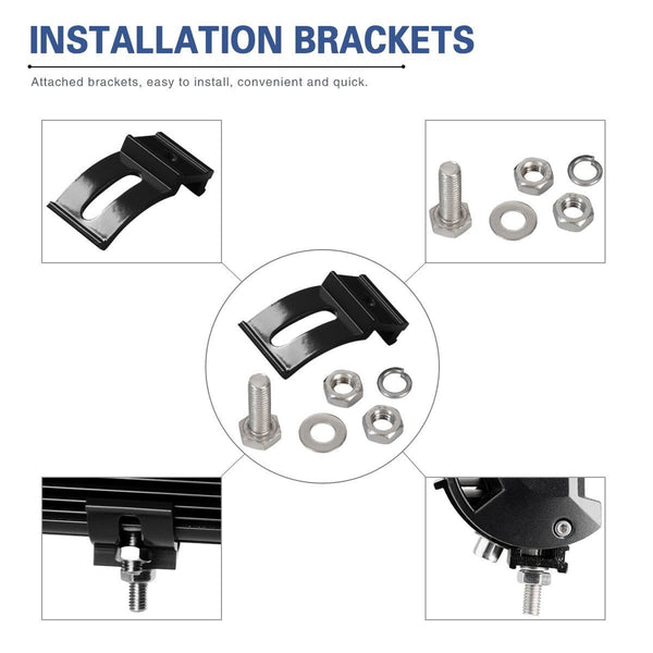 YITAMOTOR Led Light Bar 2PCS 4 inches 18W Square LED Work Light Bar Spot Led Pod light LED with Wiring Harness Waterproof for Jeep SUV Truck Car ATVs 4x4 4WD Boat Off road Driving Light 12V 24V
