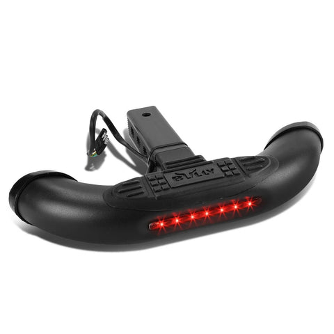 Bully BBS-1104L Black Bull Series Heavy-Duty Rugged Towing Truck SUV Bumpstep Hitch Step Protector with LED Brake Light Universal Fit Hitch Mount for Trucks from Chevy (Chevrolet), Ford, Toyota, GMC, Dodge RAM, Jeep