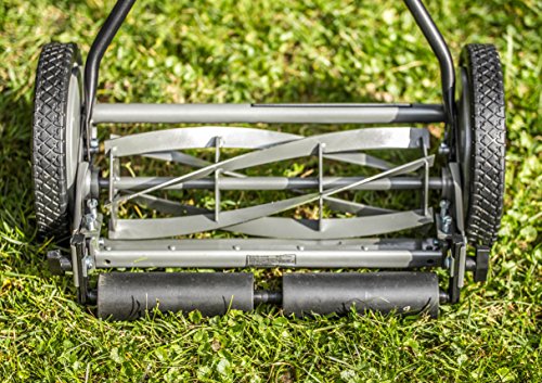 American Lawn Mower Company 1415-16 16-Inch 5-Blade Push Reel Lawn Mower, Grey