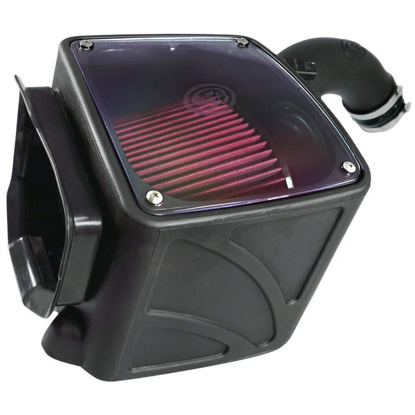 S&B Filters 75-5101 Cold Air Intake For 2001-2004 Chevy/GMC Duramax LB7 6.6L (Oiled Cleanable, 8-ply Cotton Filter)