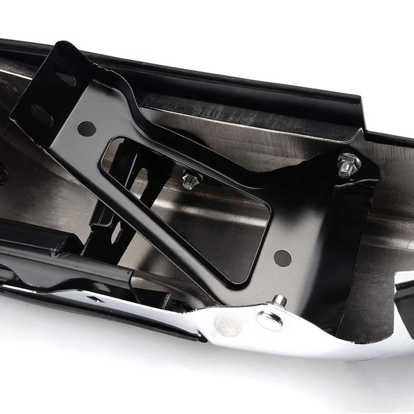 NEW Complete Chrome Rear Step Bumper Assembly For GMC Bumper SIERRA 1500 2000 01 02 03 04 05 06/1999-2006 CHEVY SILVERADO/Black OEM GM1103122