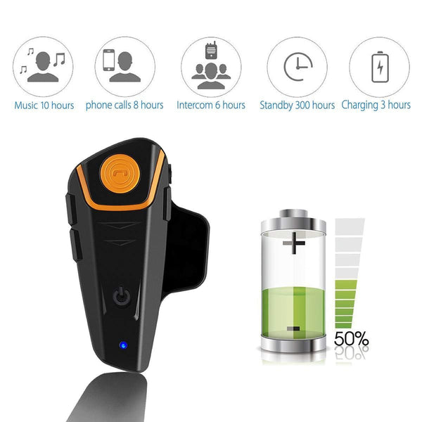 Thokwok Motorcycle Bluetooth Headset,BT-S2 1000m Helmet Bluetooth Communication Systems Ski Helmet Headphones Bluetooth Intercom Walkie-Talkie for Snowmobile,Up to 3 Riders(Pack 2)