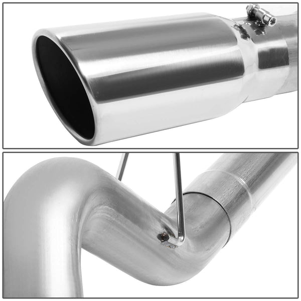 Turbo Cat Back Exhaust System w/5 inches OD Stainless Steel Tip for Dodge Ram Truck 2500 3500 5.9L Diesel 94-02