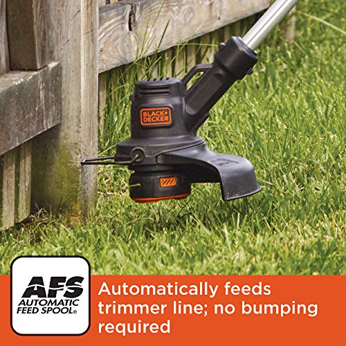 BLACK+DECKER LCC222 20V MAX Lithium String Trimmer/Edger, Sweeper Plus, 10"