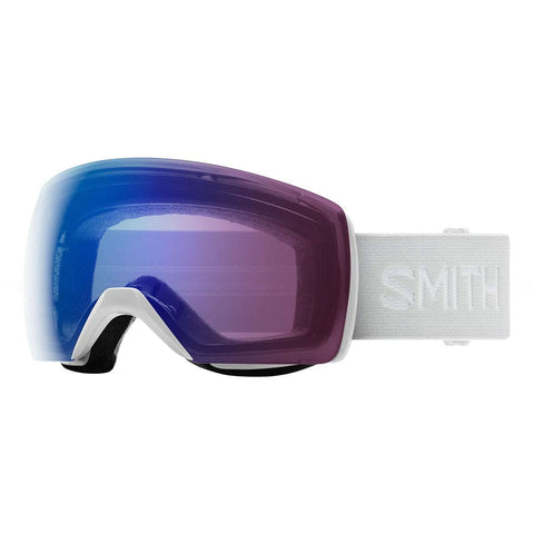 Smith Optics Skyline XL Adult Snowmobile Goggles - White Vapor/Chromapop Photochromic Rose Flash/One Size