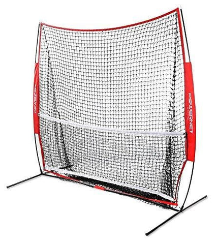PowerNet 7x7 ft Portable Tennis Net and Pickleball Trainer | Multi-Sport Trainer | 49 sqft of Hitting Area | Net and Frame | Driveway, Indoor, Outdoor, Street, Backyard | EZ Setup Collapsible