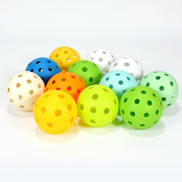 YOOWIND Pickleball Balls, 40 Holes Outdoor Pickleball Balls, Perfectly Balanced, High Elasticity and Durable Pickleballs for Beginners and Professional, 4 Pack, Green