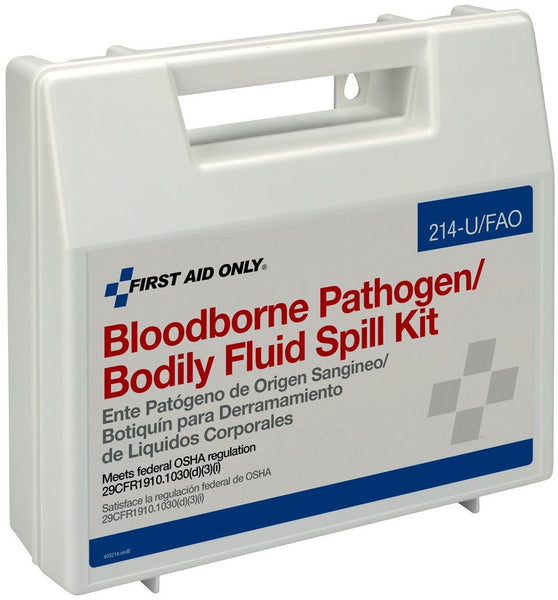 First Aid Only Bloodborne Pathogen Bodily Spill Kit, 24 Piece Kit