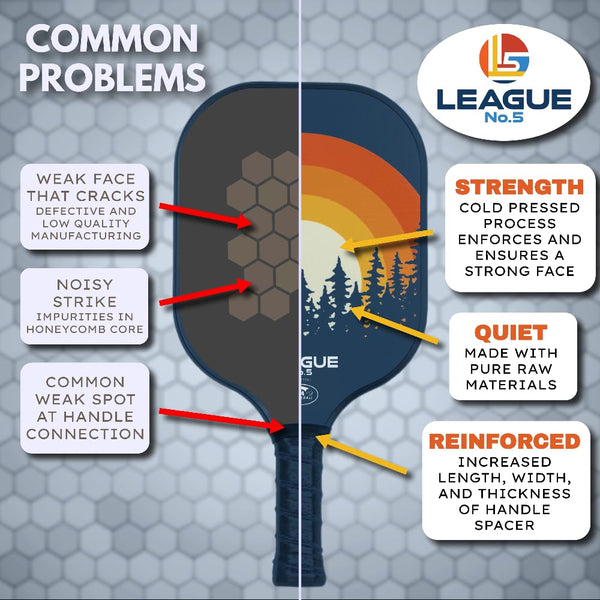 Pickleball Paddles Set of 2 USAPA Approved Pickle Ball Racket - Indoor Outdoor Game - 4 Balls, Ball Retrievers, Carrying Bag - Court Equipment for Men Women Family Pro Racquet Sets