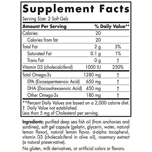 Nordic Naturals - Ultimate Omega-D3, Supports Healthy Bones and Immunity, 120 Soft Gels