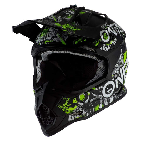 O'Neal 2020 Youth 2 Series Helmet - Attack (Large) (Black/NEON Yellow)