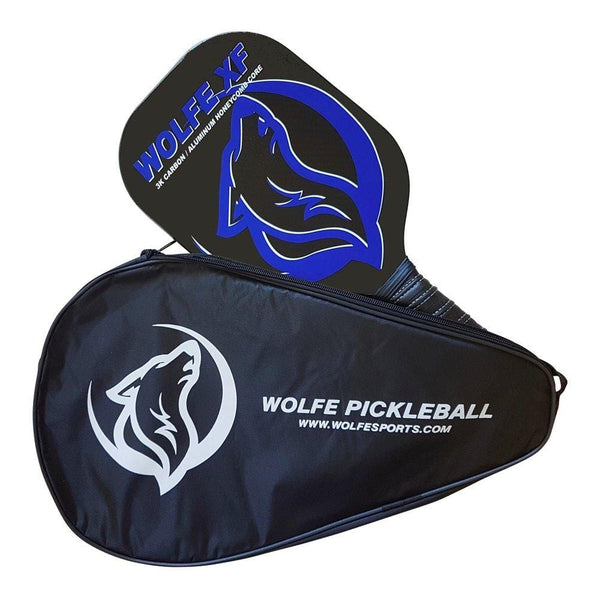 Wolfe XF 3K Carbon Fiber and Graphite - Edgeless Pickleball Paddle (Blue)