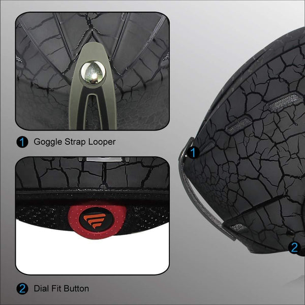 Lanova Ski Snowboard Helmet with ASTM Certified Safety for Men Women and Youth