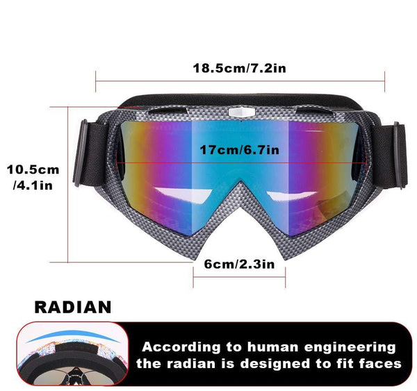 Rngeo Ski Goggles, 2 Pack Snowboard Goggles for Men, Women, Youth, with Durable ABS Frame, UV 400 Protection, Wind Resistance, Anti-Glare Lenses & Soft Foam (2 Colors in 1)