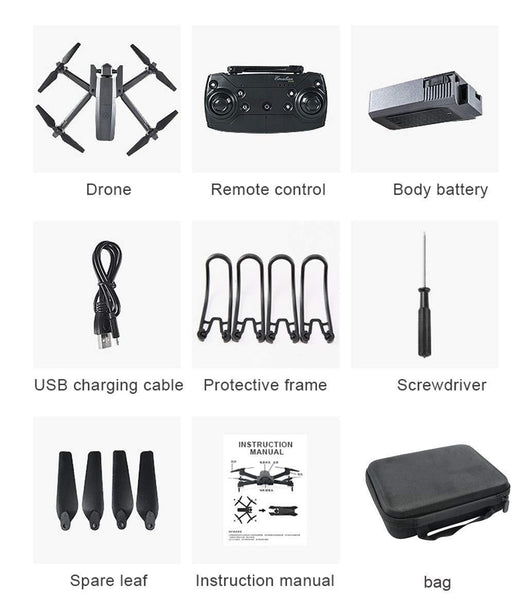 Ranoff GW106 WiFi FPV 720p Camera Headless Foldable Quadrocopter Long Flight Time Drone (B)