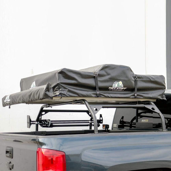 Tuff Stuff Rooftop Tent Truck Bed Rack, Adjustable, Powder Coated, Black, 40"