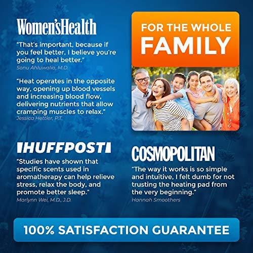 Neck and Shoulder Pain Relief Heating Wrap - Natural Moist Heat Therapeutic Pillow with Herbal Aromatherapy - Instant Relief for Tension and Stress, Migraines, Headaches, Muscle Pain, Stiffness