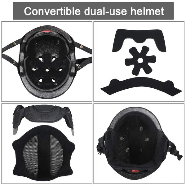 Zacro Ski & Cycling Helmet - Winter Snow Snowboard Skiing Helmet with CPSC and ASTM Certified,Compatible with Ski Goggles for Skiing, Comes with a Headwear and Personality Stickers (M 54-60cm)