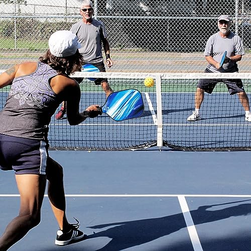 Wakefa Professional Pickleball Paddles Set: USAPA Approved Pickleball Paddle Graphite Carbon Pickleball Rackets, Pickleball Paddles Set of 2 with 1 Bag and 4 Pickleballs (Pickleball Set-K5)