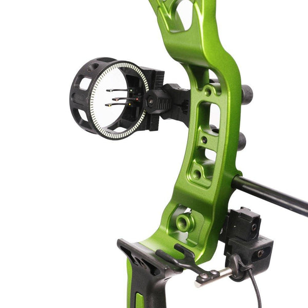 Leader Accessories Compound Bow 30-55lbs Archery Hunting Equipment with Max Speed 296fps (Green/Black with Kit)