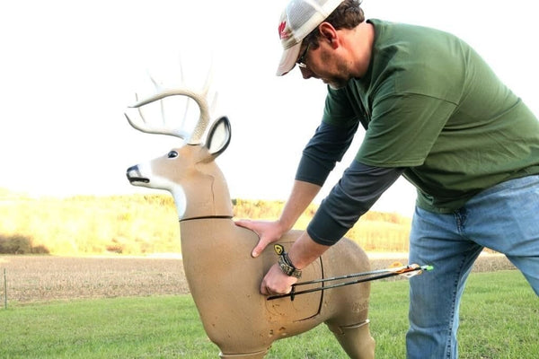 GlenDel Full-Rut Buck 3D Archery Target with Replaceable Insert Core, GlenDel Full-Rut Buck w/4-sided insert